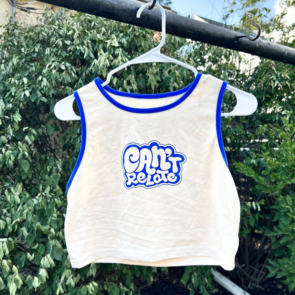 Can't Relate Cropped Tank